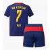RB Leipzig Antonio Nusa #7 Bortedraktsett Barn 2025-26 Korte ermer (+ Korte bukser)